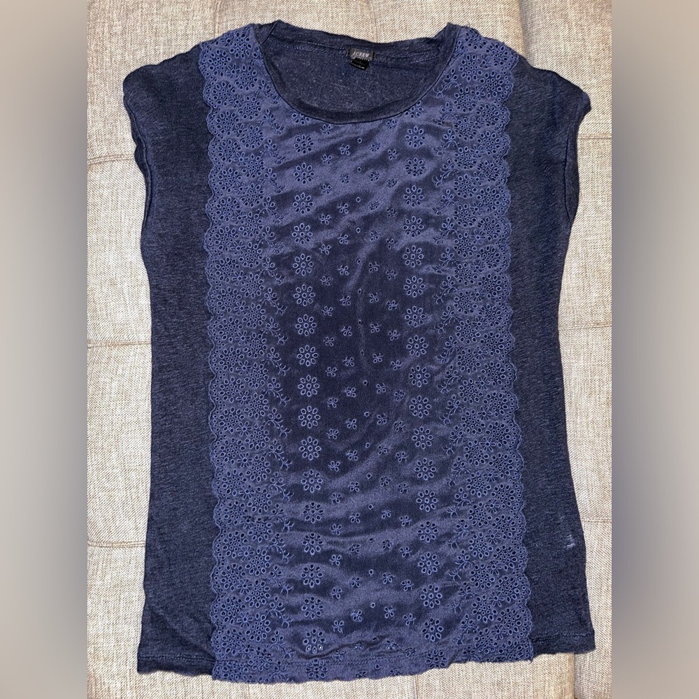 J Crew cap sleeve top XS